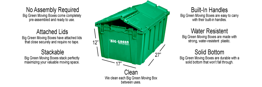 Big Green Moving Boxes - Home